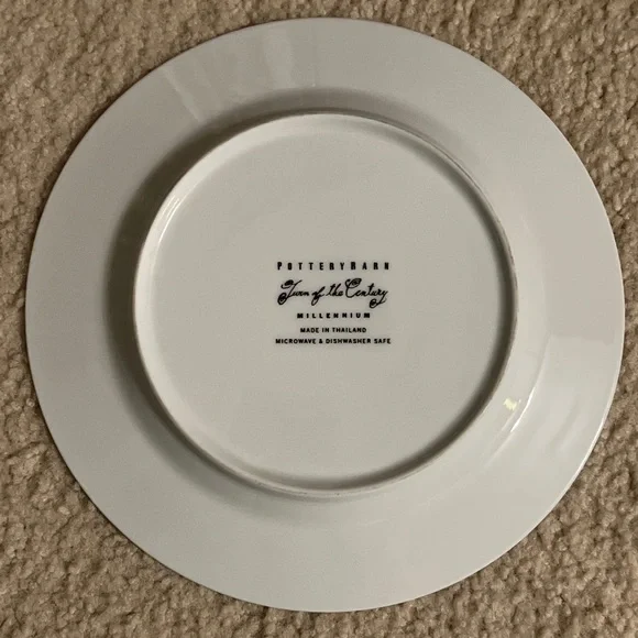 Pottery Barn Millennium SALAD Plate TURN OF THE CENTURY DESSERT APPETIZER - Picture 4 of 4
